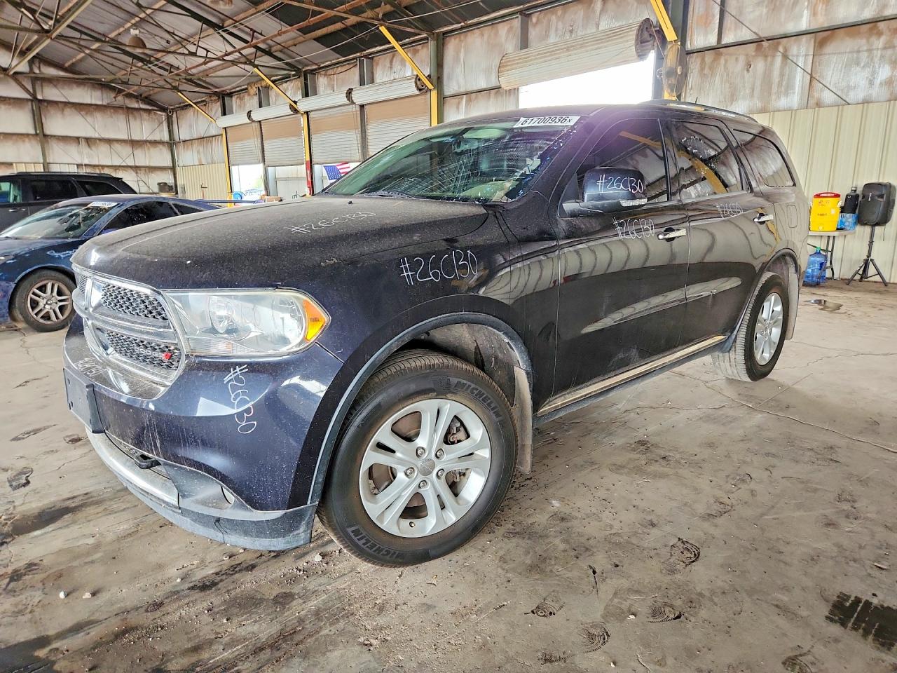 2013 Dodge Durango Crew Black vin: 1C4SDJDT8DC528977