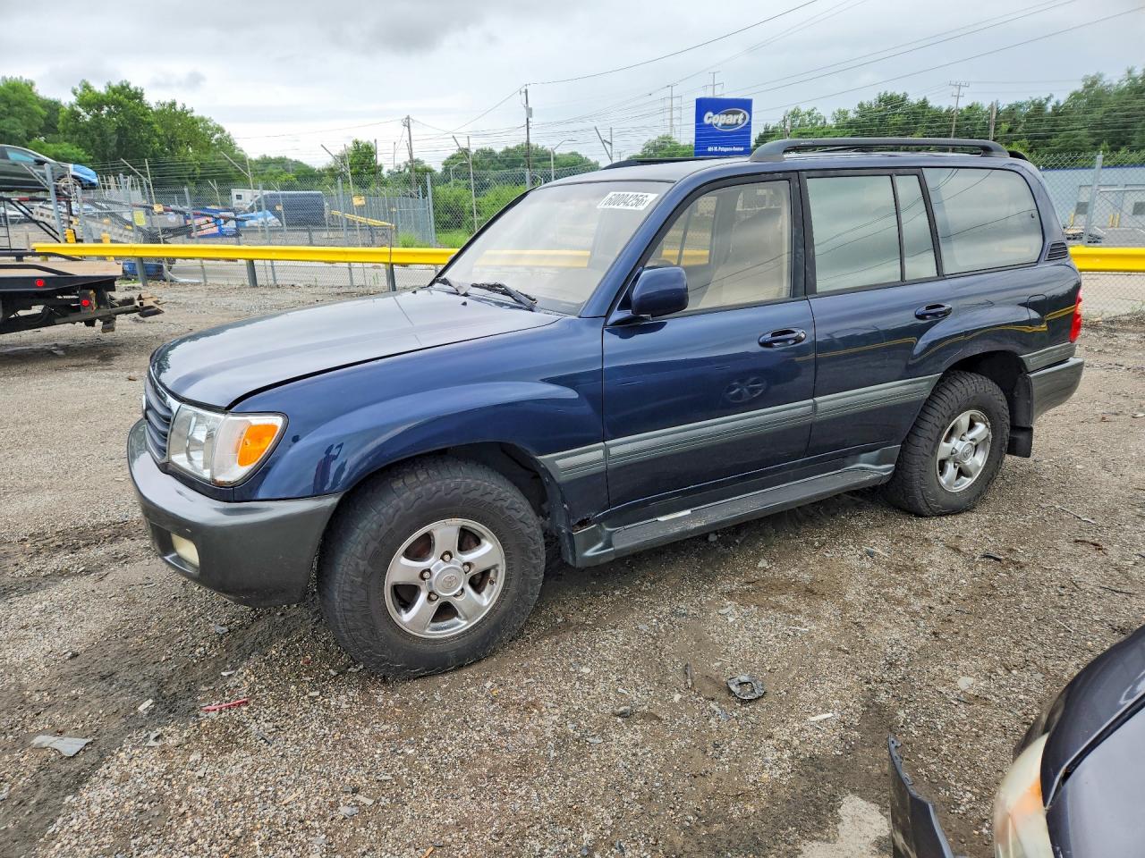 2002 Toyota Land Cruiser Base Blue vin: JTEHT05J922026742