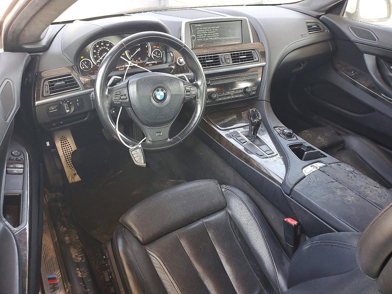 2012 Bmw 650 I White vin: WBALX3C52CDV77530