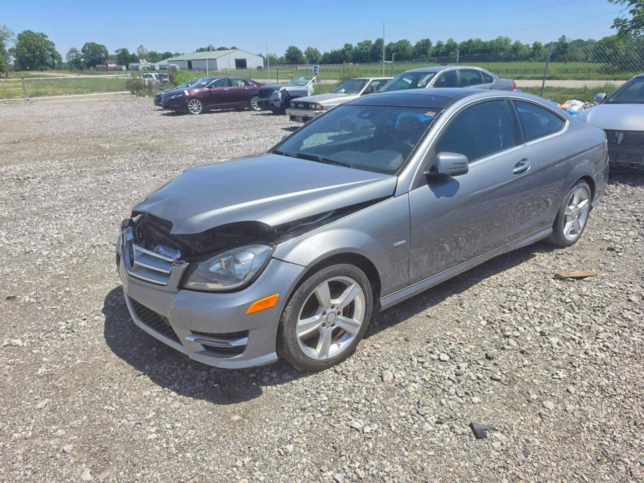 2012 Mercedes-benz C 250 Gray vin: WDDGJ4HB2CF792300
