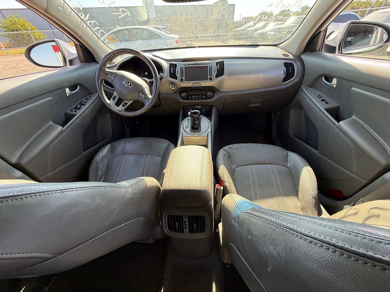 2014 Kia Sportage Ex White vin: KNDPC3AC9E7606122