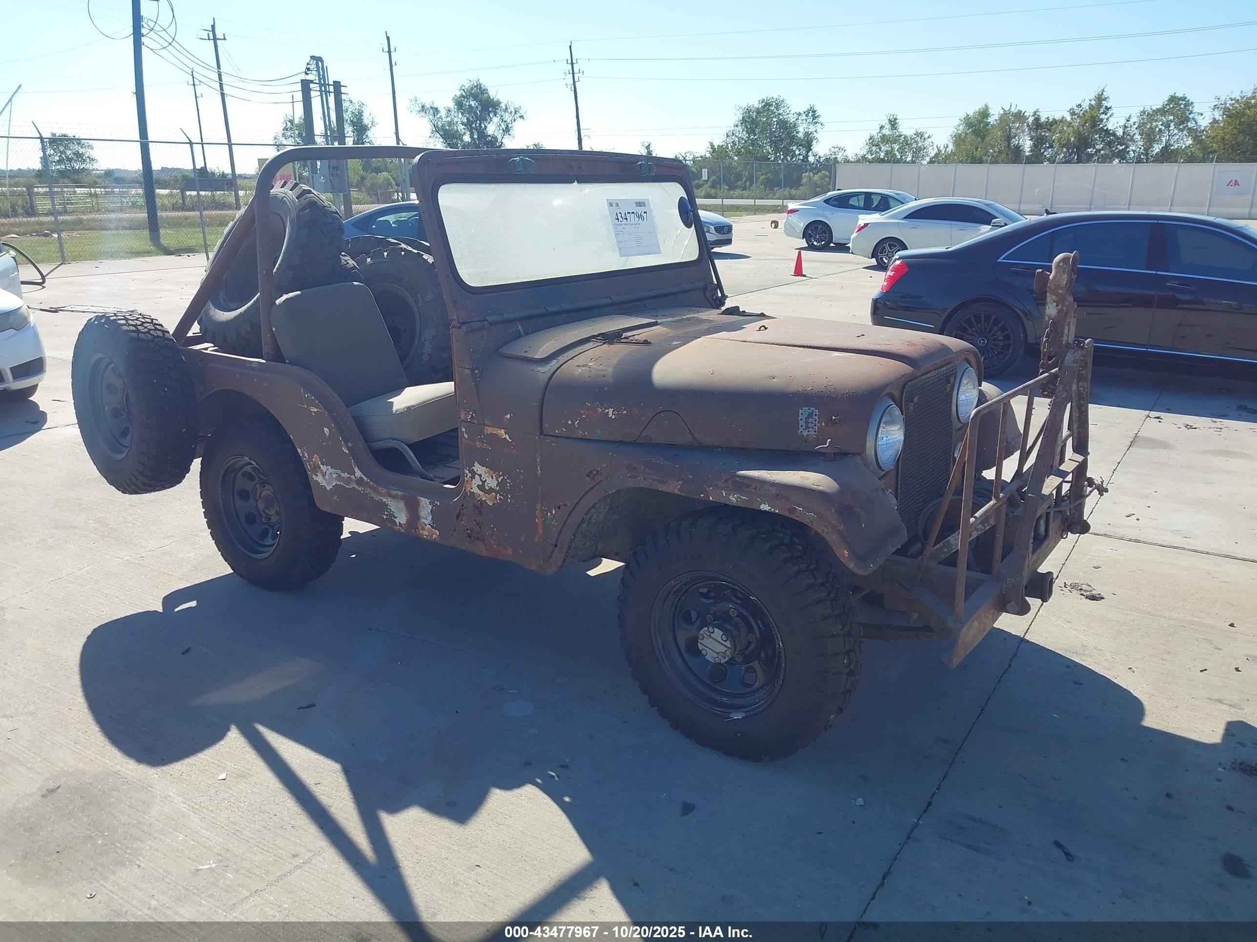 1955 Jeep Willys   Brown vin: 5754818846       