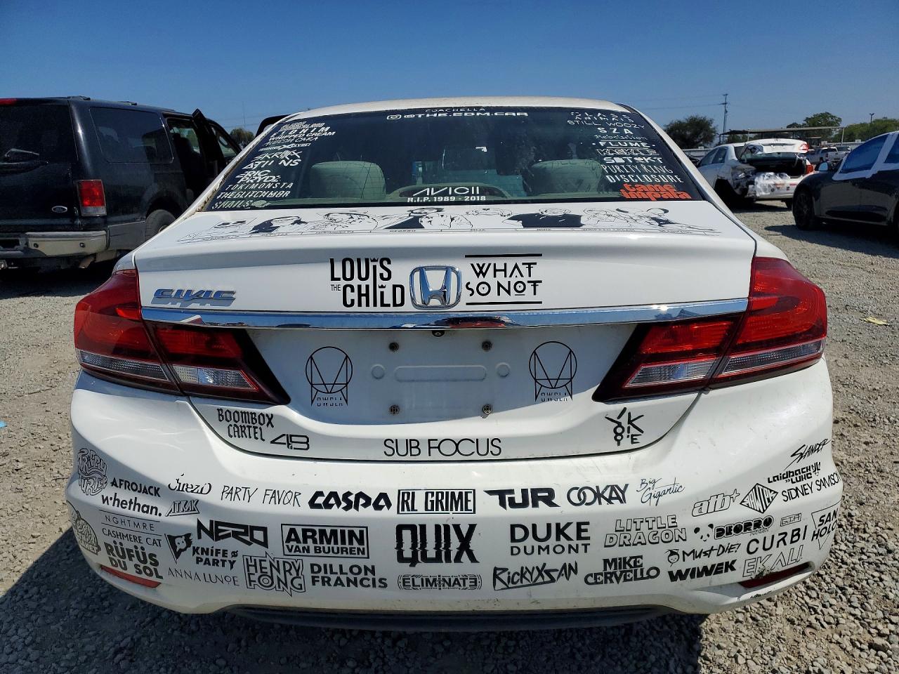 2015 Honda Civic Lx Белый vin: 2HGFB2F5XFH558513