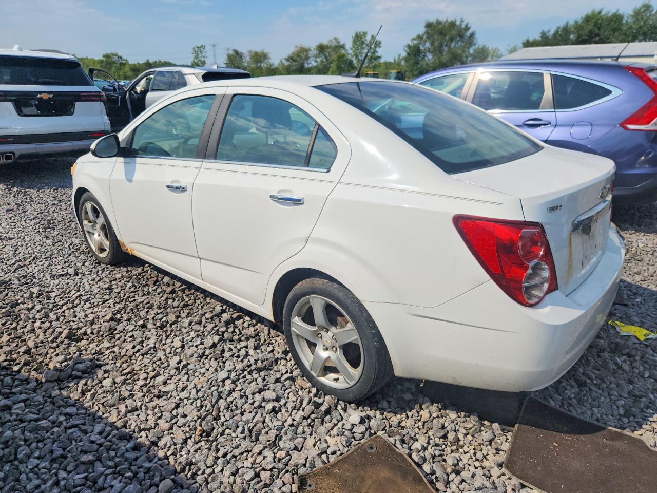 2012 Chevrolet Sonic Ltz Белый vin: 1G1JF5SB1C4101021