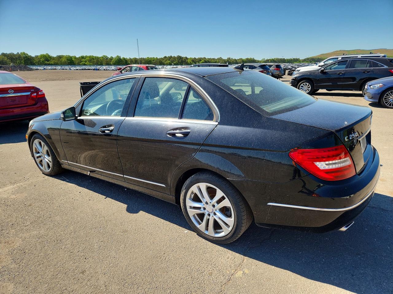 2013 Mercedes-benz C 250 Black vin: WDDGF4HB5DR273078
