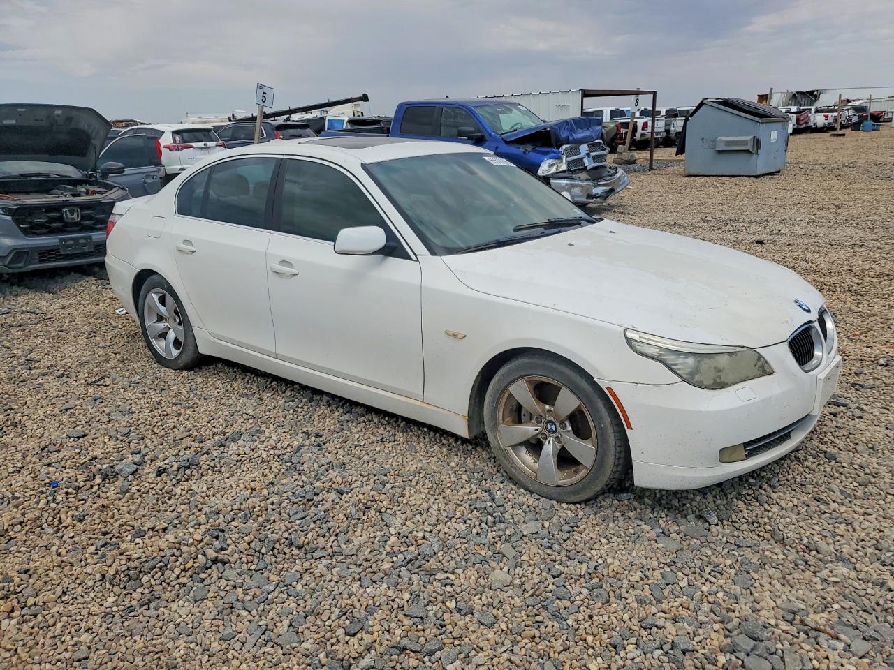2008 Bmw 528 I White vin: WBANU53548C113410