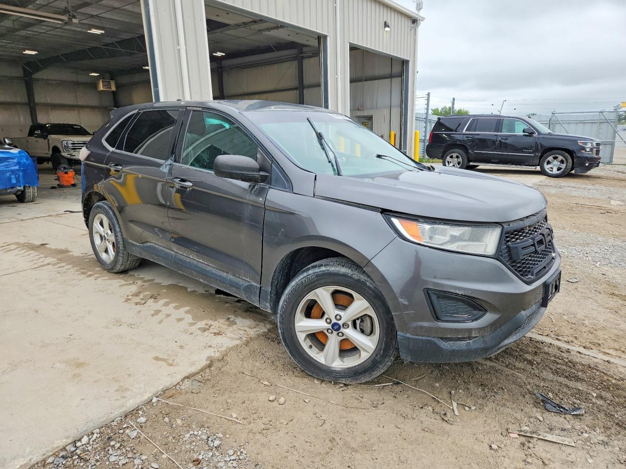 2015 Ford Edge Se Gray vin: 2FMTK4G95FBC33927