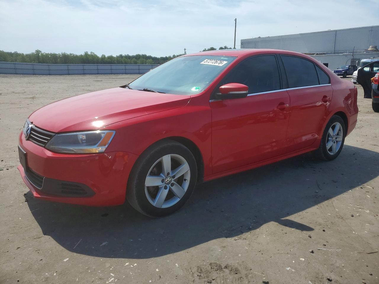 2014 Volkswagen Jetta Tdi Red vin: 3VWLL7AJ6EM404376