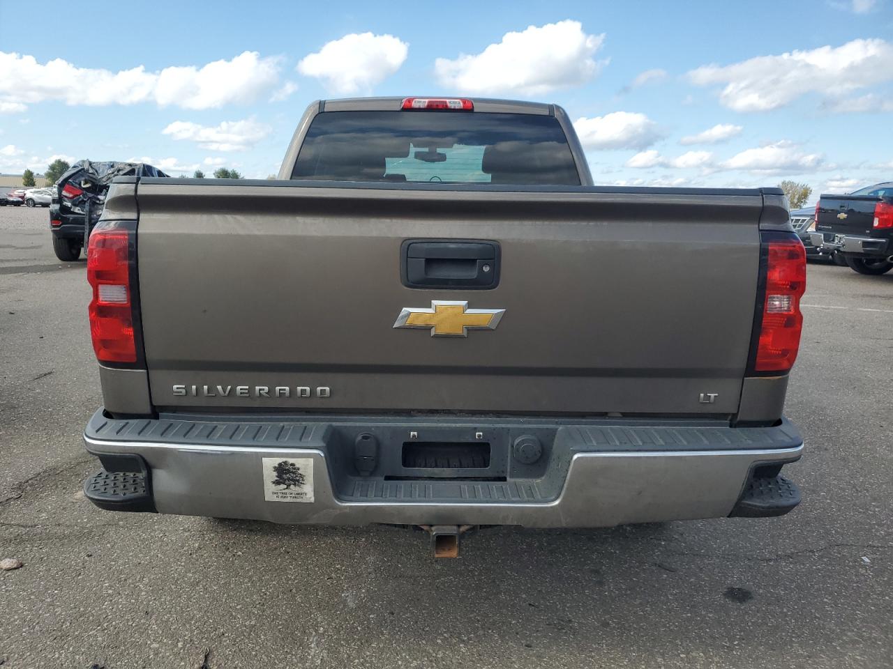 2014 Chevrolet Silverado K1500 Lt Brown vin: 1GCVKREH7EZ250017