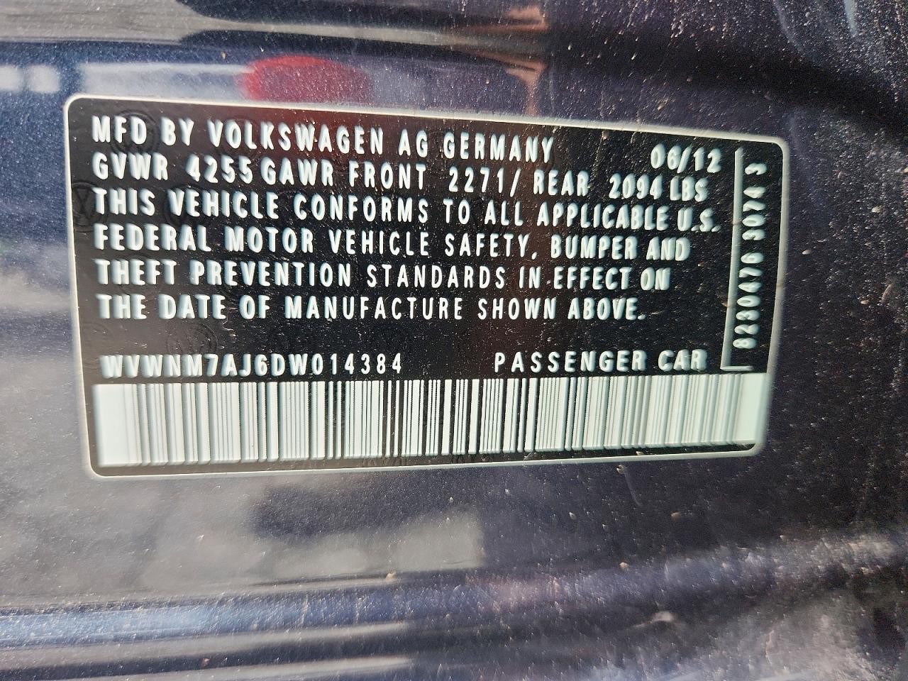 2013 Volkswagen Golf Синий vin: WVWNM7AJ6DW014384