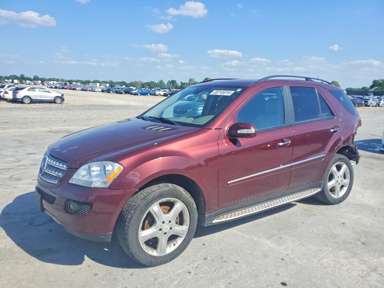 2008 Mercedes-benz Ml 350 Maroon vin: 4JGBB86E78A376314