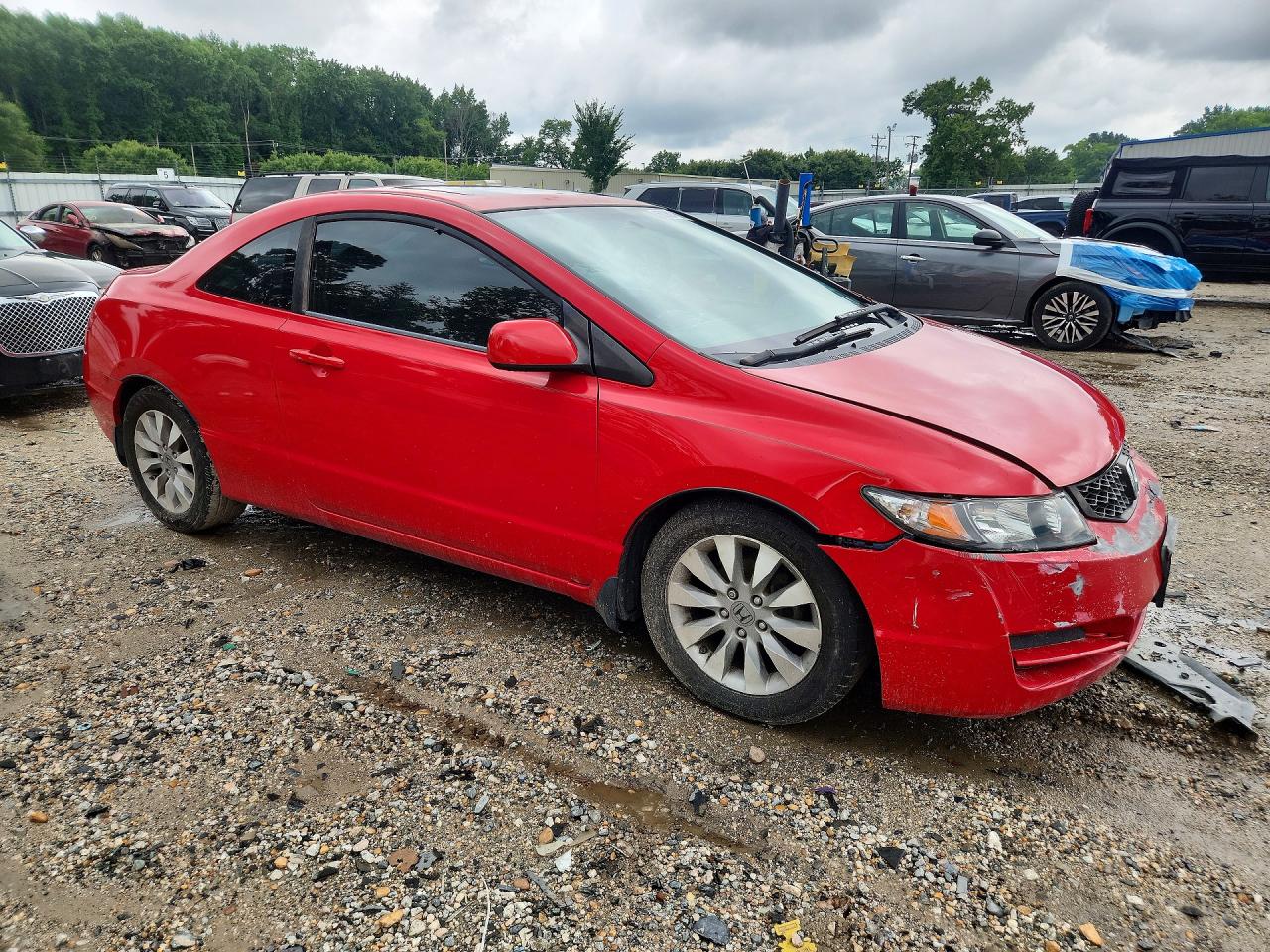 2010 Honda Civic Exl Red vin: 2HGFG1B90AH533469