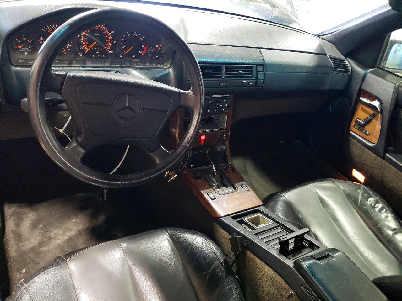 1991 Mercedes-benz 300 Sl Black vin: WDBFA61E8MF017974