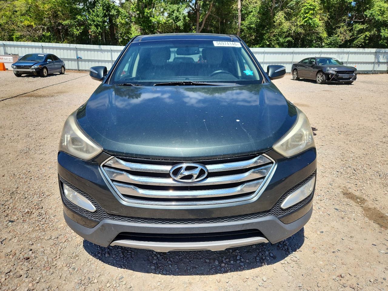 2013 Hyundai Santa Fe Sport 2.4l Green vin: 5XYZU3LB9DG035355
