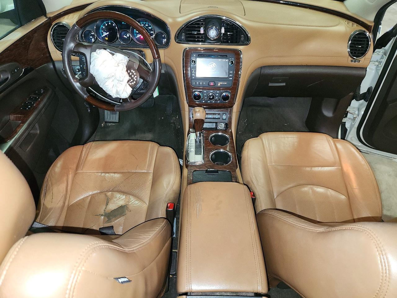 2014 Buick Enclave White vin: 5GAKRBKD4EJ115214