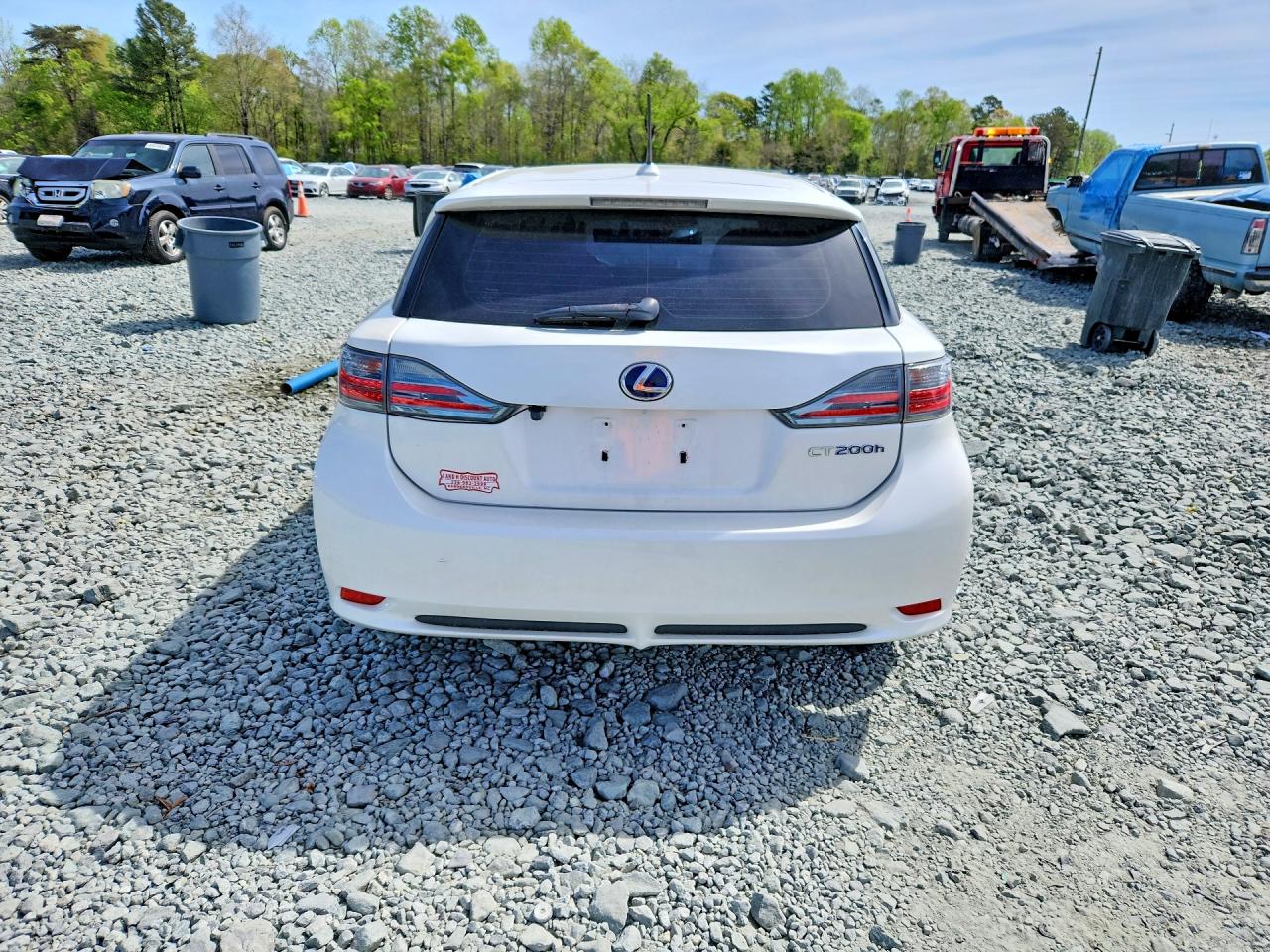 2012 Lexus Ct 200h Premium White vin: JTHKD5BH3C2120962