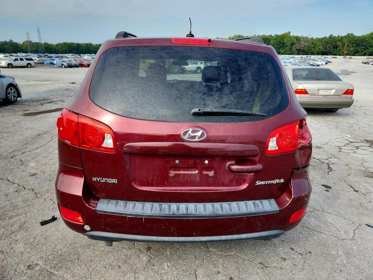 2009 Hyundai Santa Fe Gls Burgundy vin: 5NMSG13D69H296115