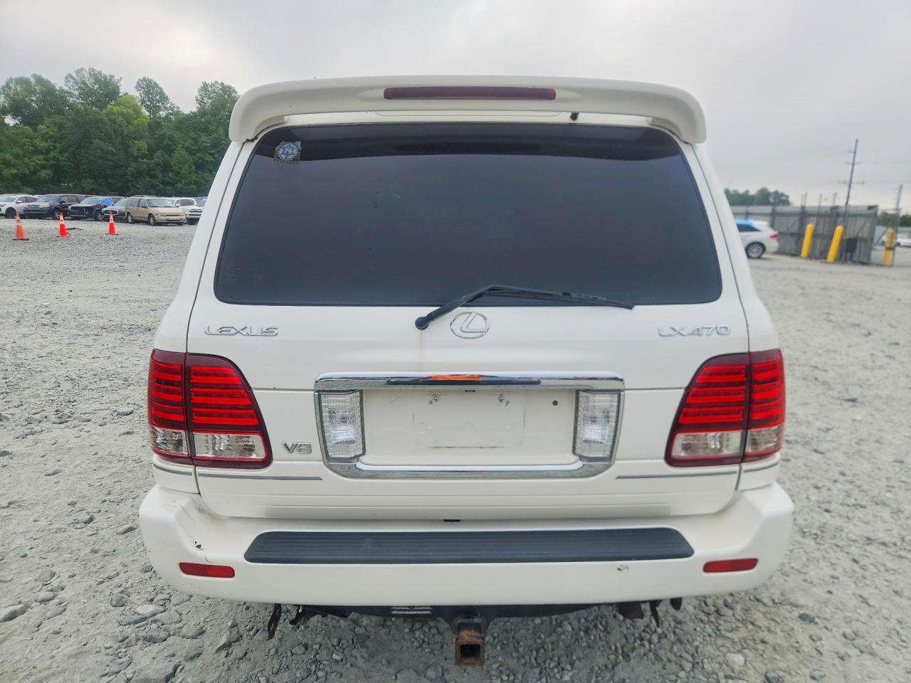 2007 Lexus Lx 470 White vin: JTJHT00W074020571