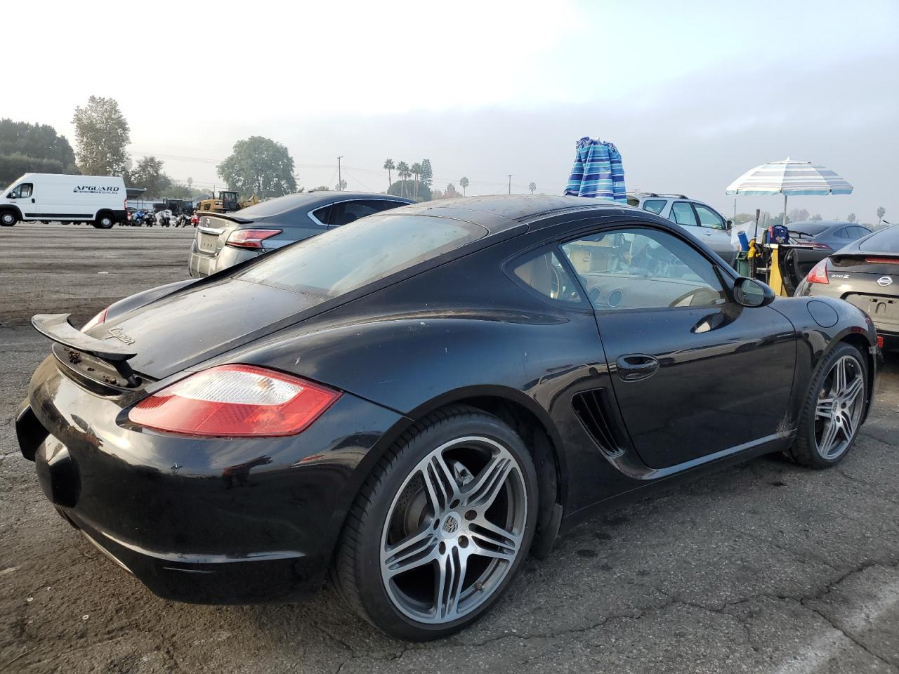 2007 Porsche Cayman Черный vin: WP0AA29877U761391