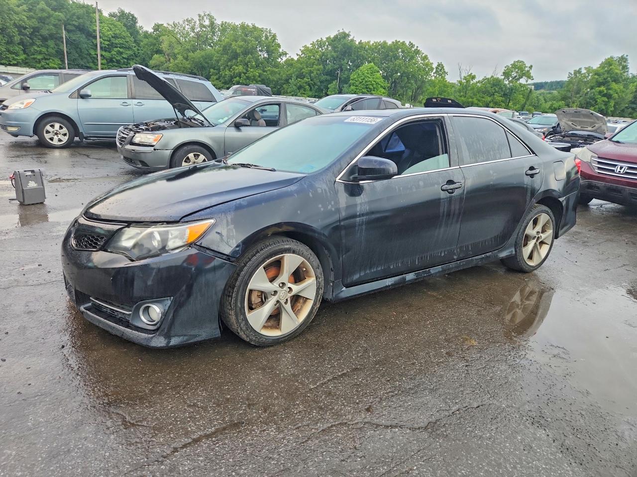2012 Toyota Camry Se V6 Black vin: 4T1BK1FK5CU008492