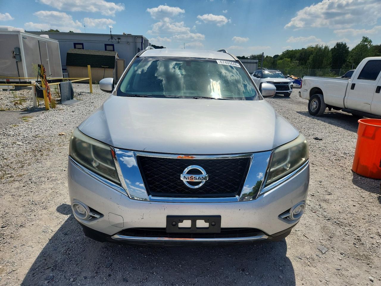 2013 Nissan Pathfinder S Silver vin: 5N1AR2MM6DC631564