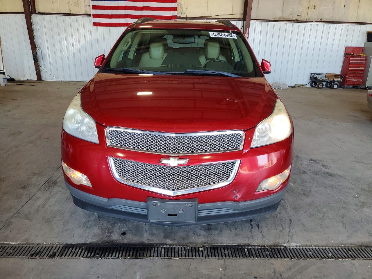 2012 Chevrolet Traverse Ltz Burgundy vin: 1GNKVLED7CJ277922