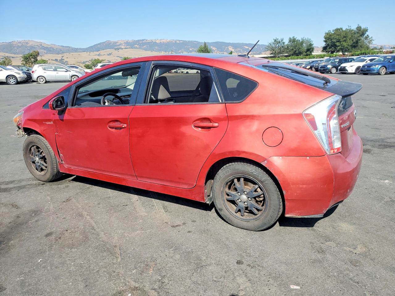 2012 Toyota Prius Three Red vin: JTDKN3DU1C1544157