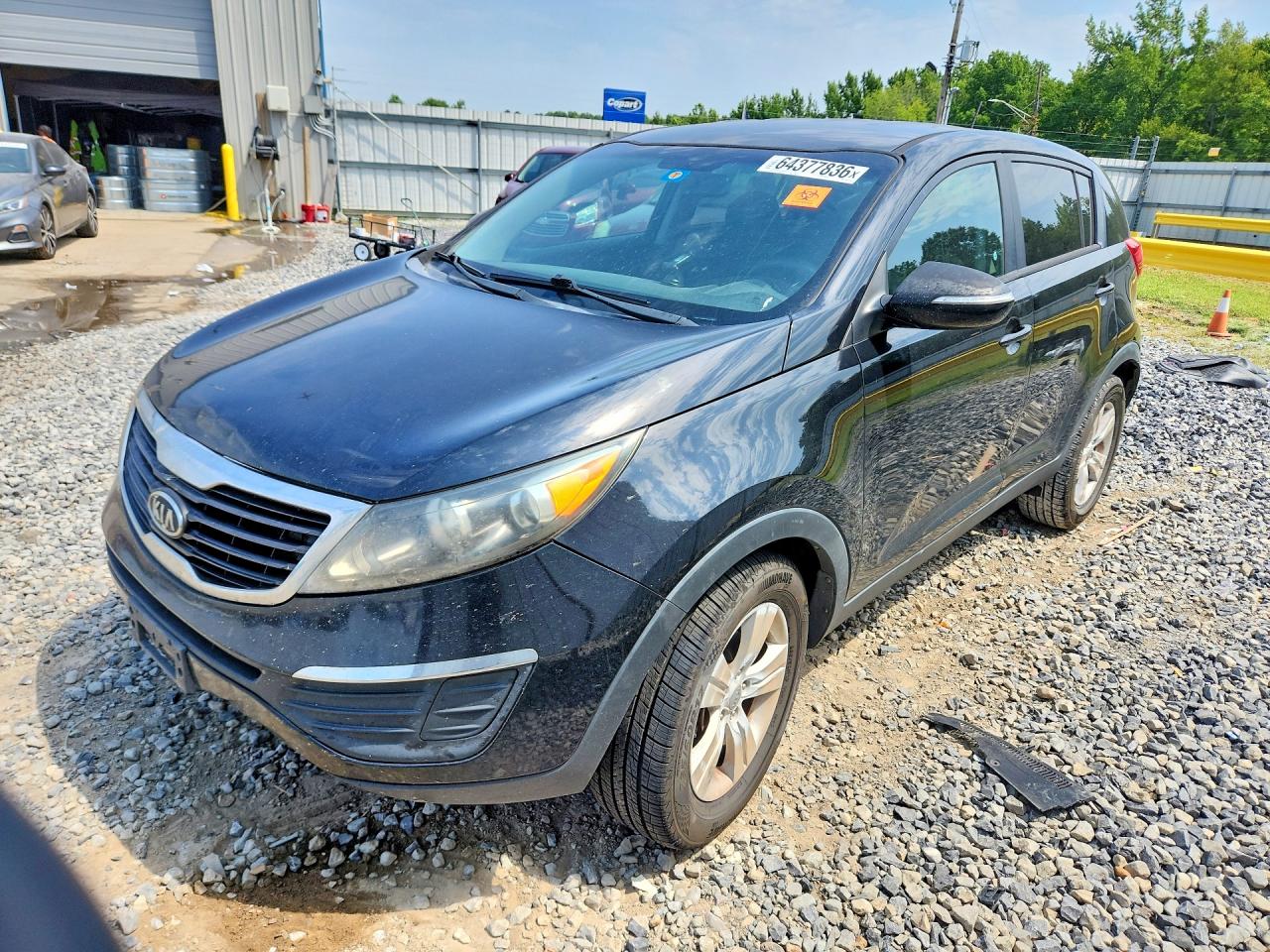 2012 Kia Sportage Lx Black vin: KNDPB3A21C7213674