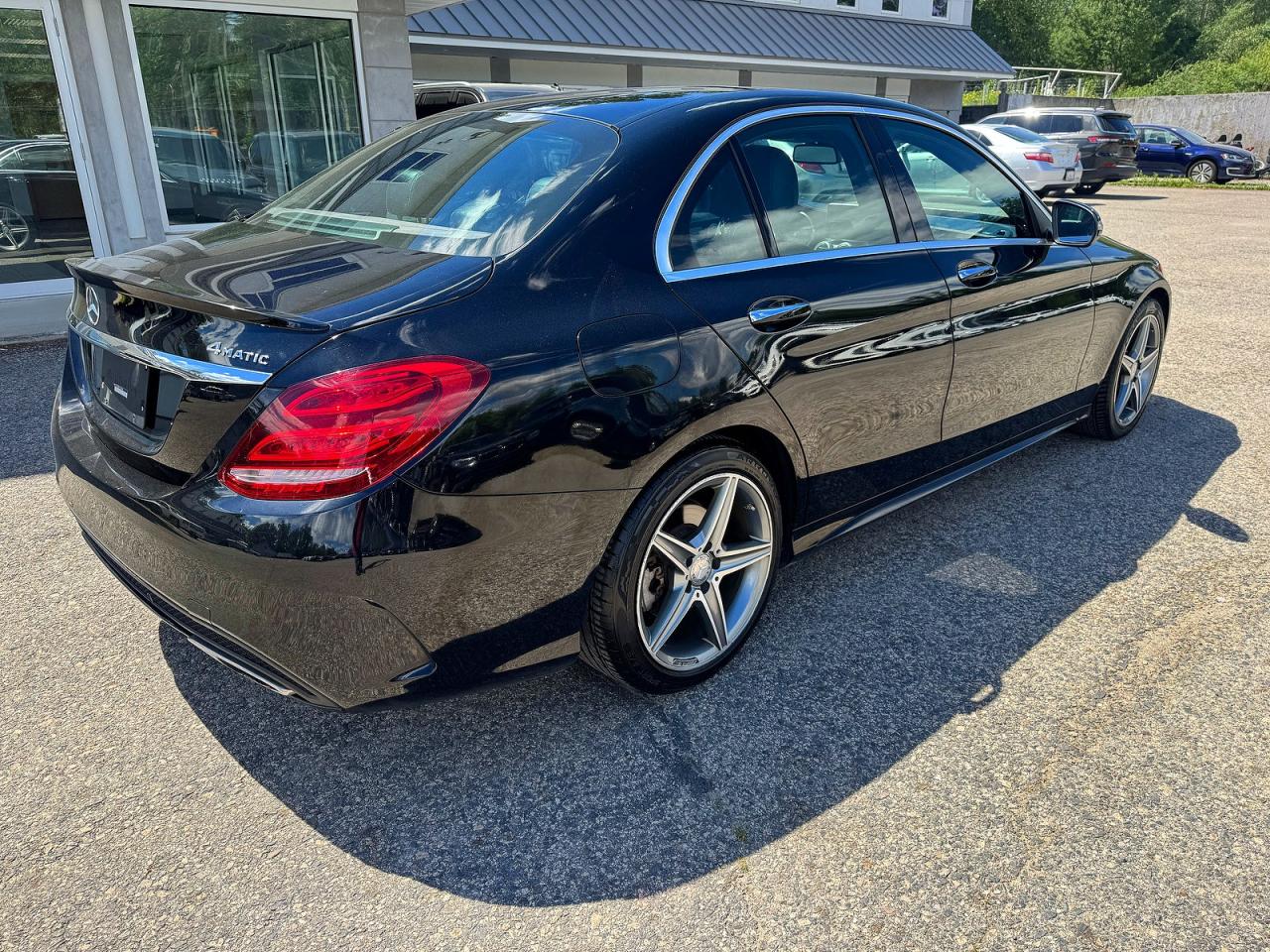 2015 Mercedes-benz C 300 4matic Black vin: 55SWF4KB4FU052464