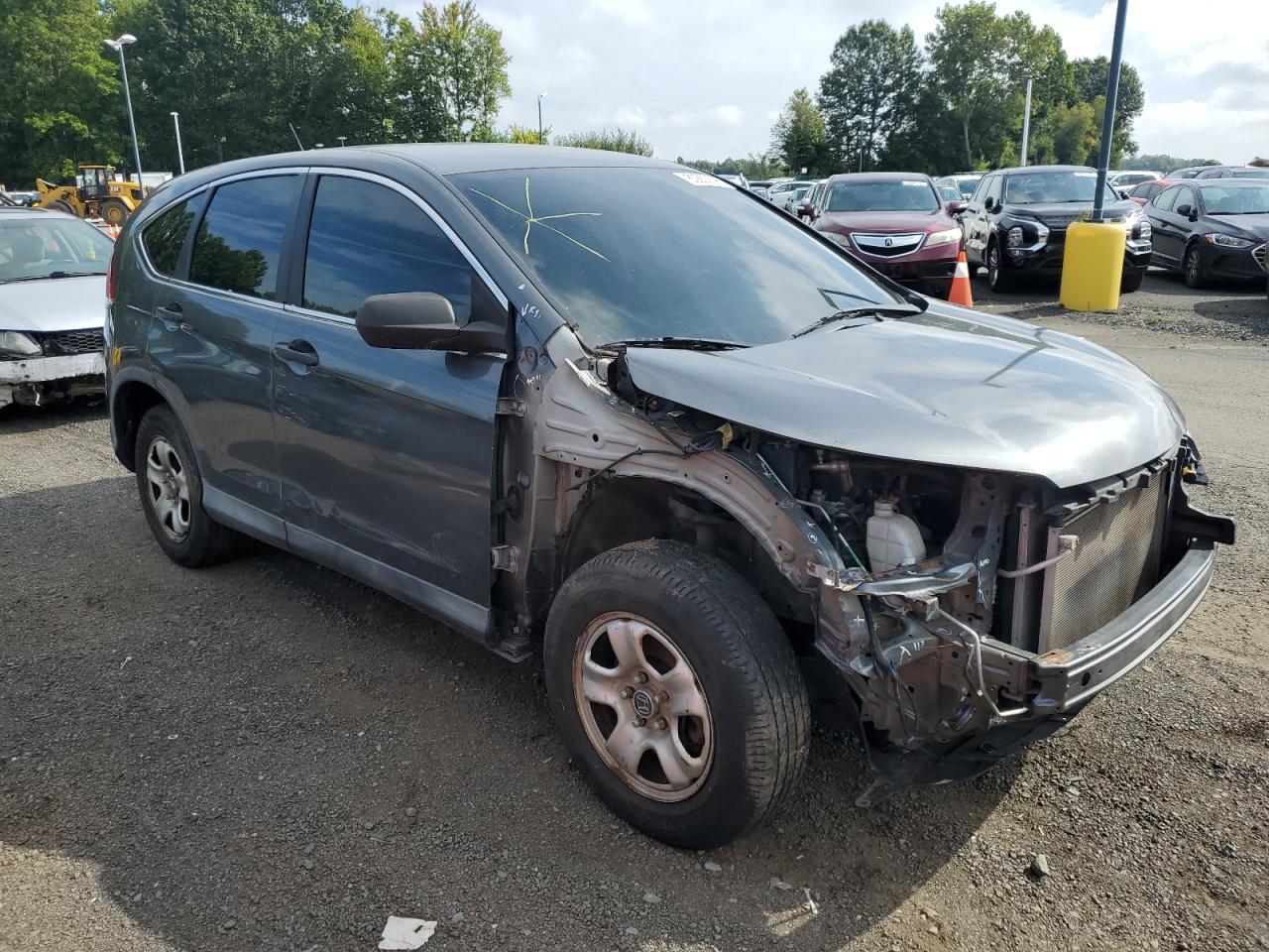 2012 Honda Cr-v Lx Gray vin: 2HKRM4H38CH620734