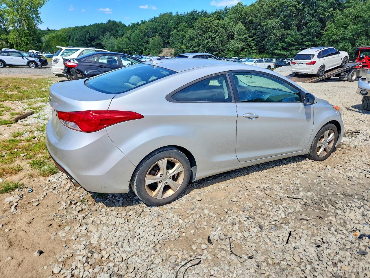2013 Hyundai Elantra Coupe Gs Silver vin: KMHDH6AEXDU006776