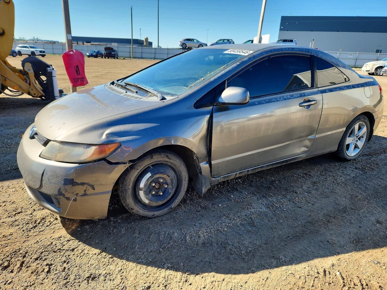 2007 Honda Civic Lx Gray vin: 2HGFG11697H013688