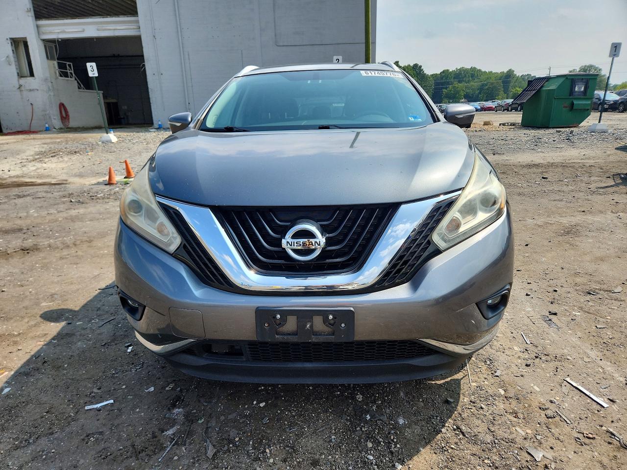 2015 Nissan Murano Sl Gray vin: 5N1AZ2MH3FN262835