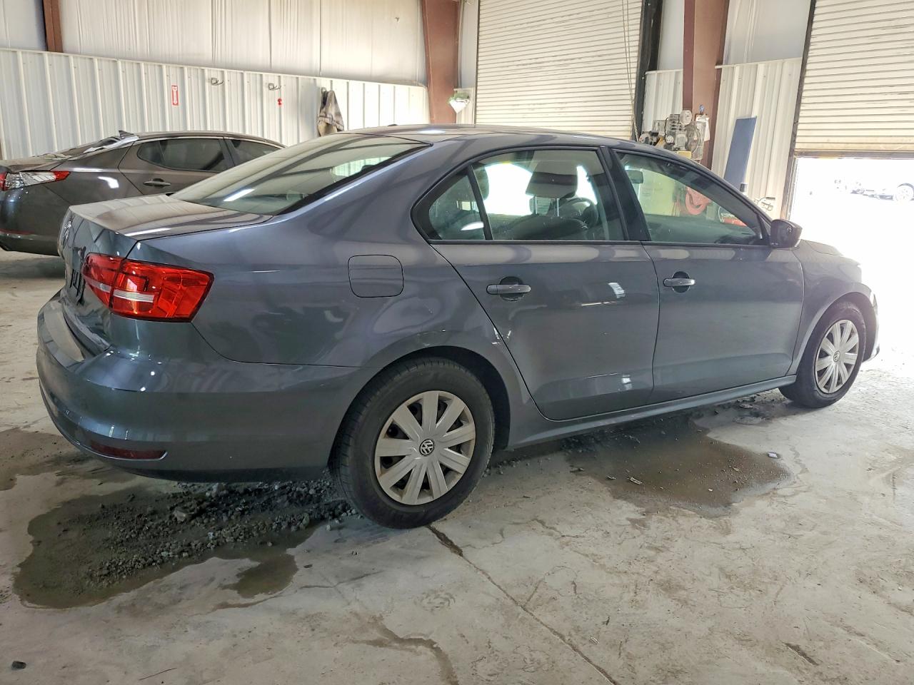 2015 Volkswagen Jetta Base Gray vin: 3VW2K7AJ3FM287890