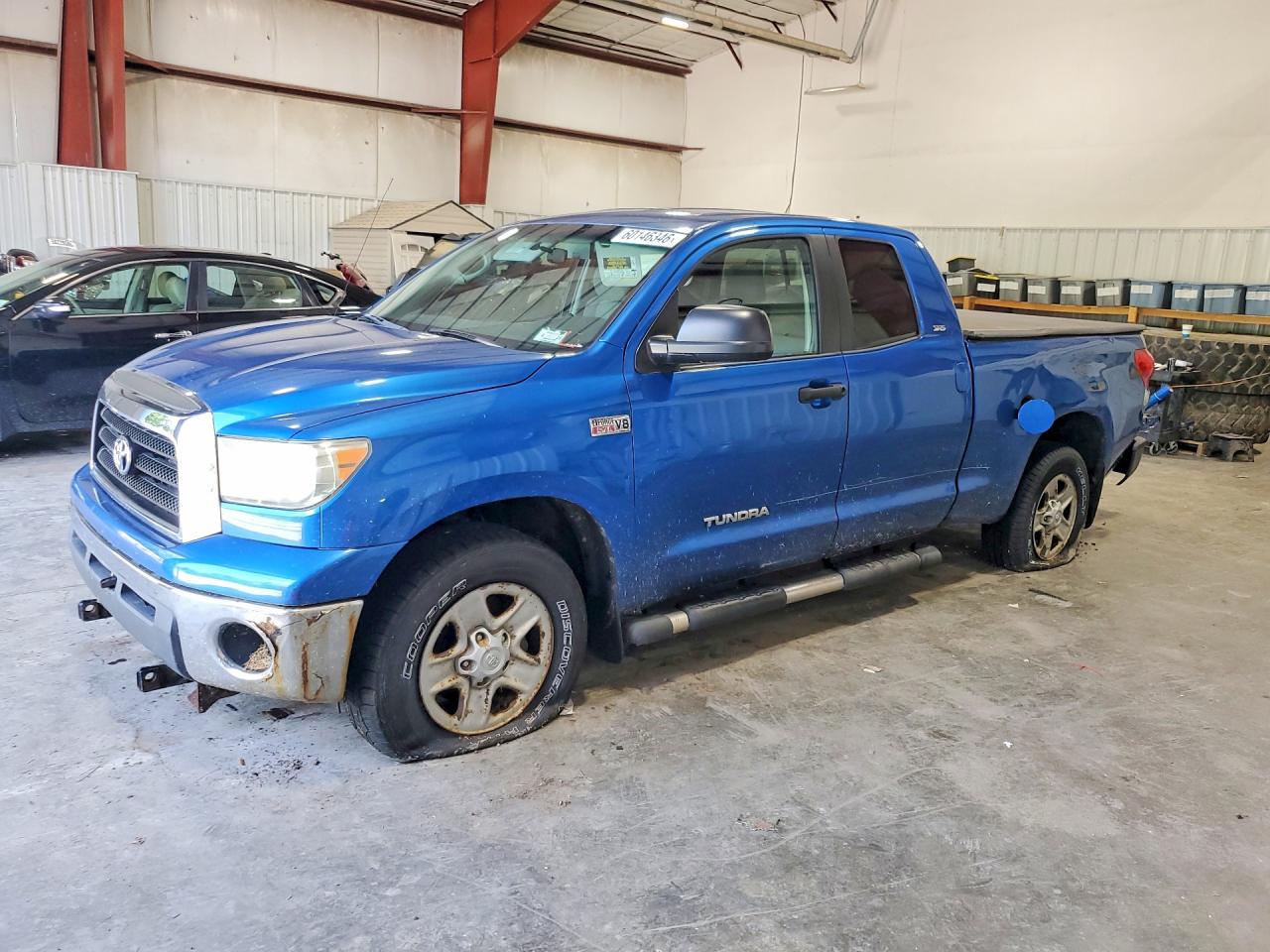 2007 Toyota Tundra Double Cab Sr5 Blue vin: 5TFBV54157X010941
