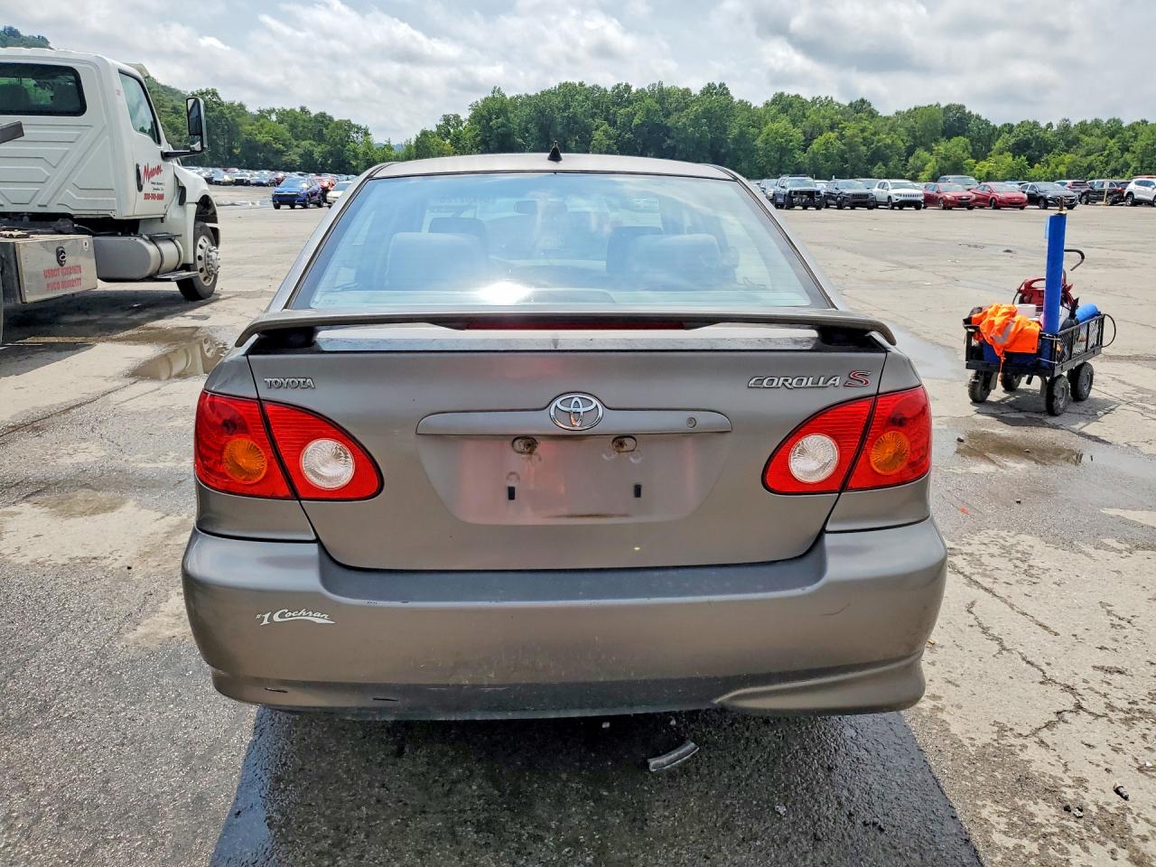 2003 Toyota Corolla S Silver vin: 1NXBR32EX3Z061387
