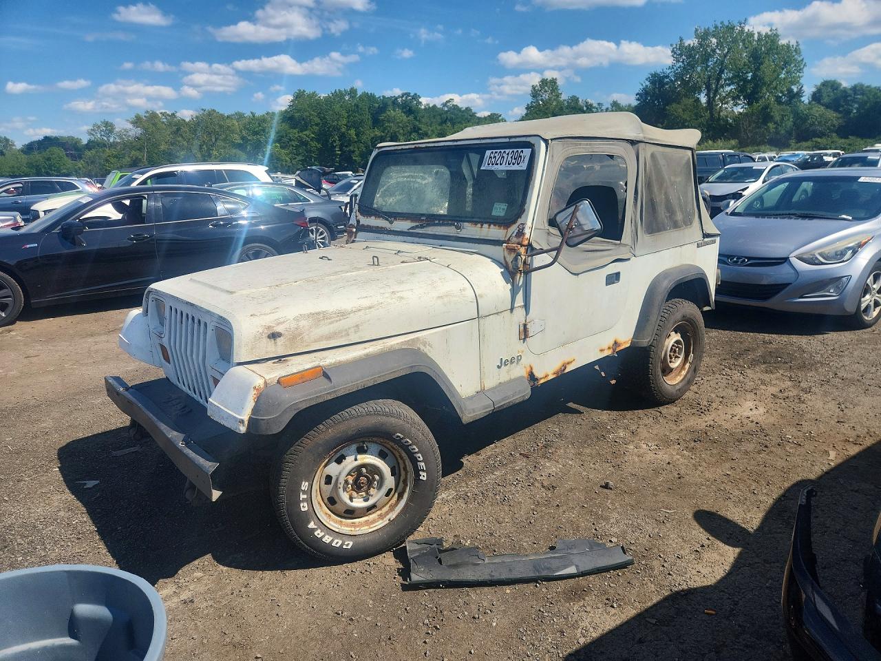 1987 Jeep Wrangler Белый vin: 2BCHV81S7HB542680