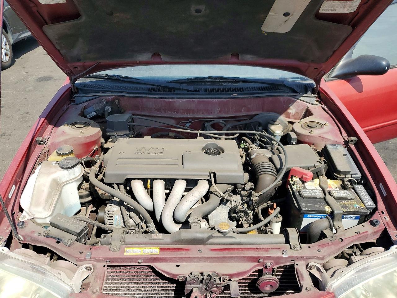 2001 Toyota Corolla S Red vin: 1NXBR12E11Z457547