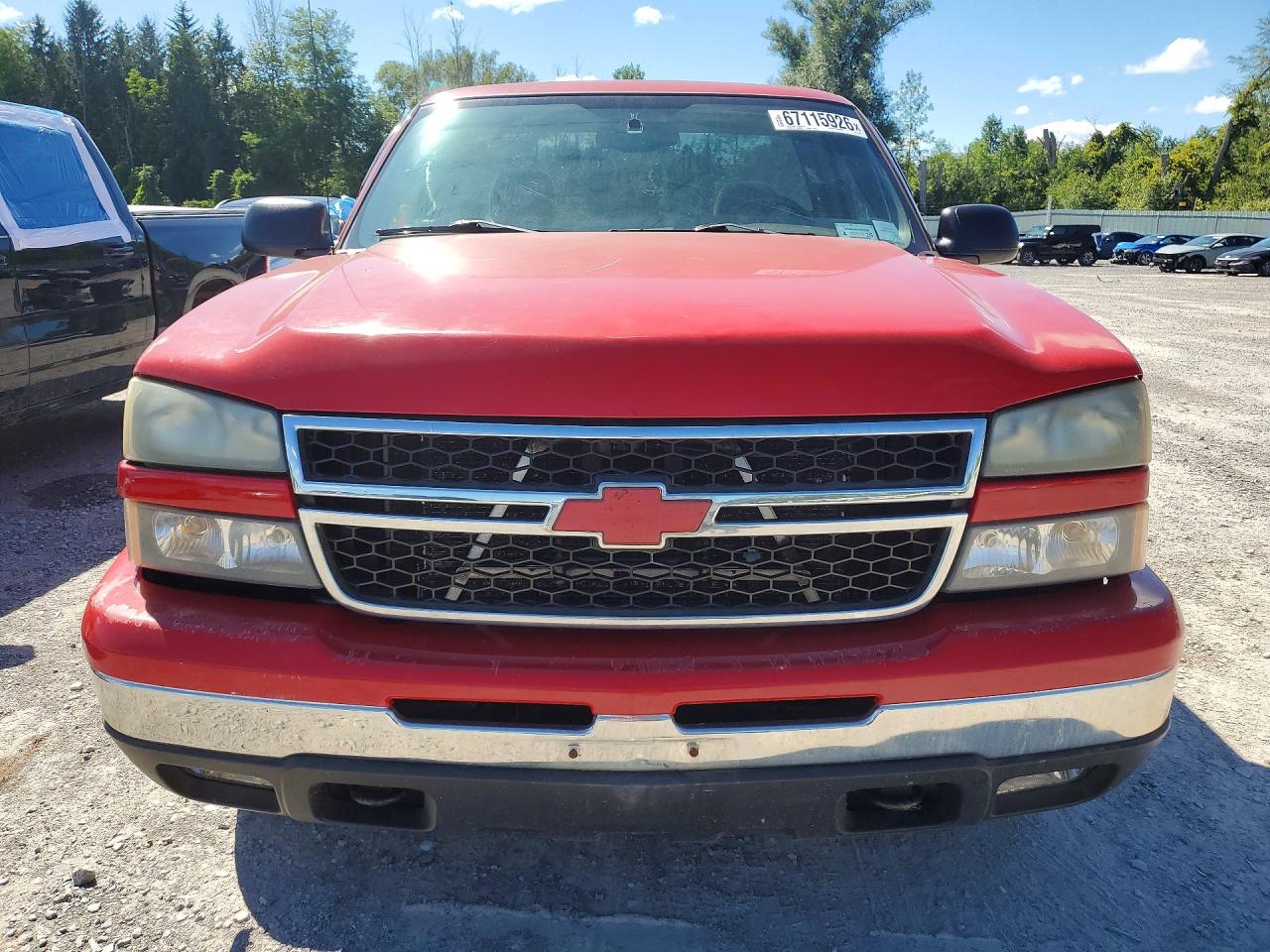 2006 Chevrolet Silverado K1500 Red vin: 1GCEK14T36Z122186