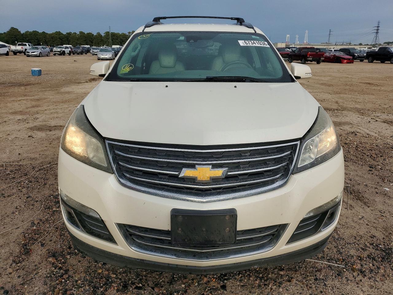 2014 Chevrolet Traverse Ltz Cream vin: 1GNKRJKD8EJ301841