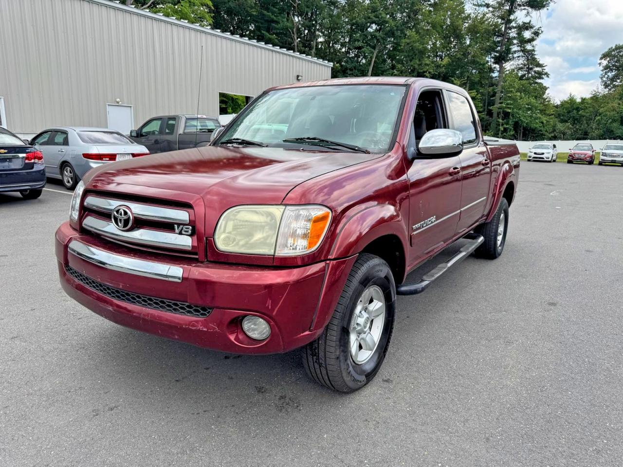 2006 Toyota Tundra Double Cab Sr5 Red vin: 5TBDT44106S522712
