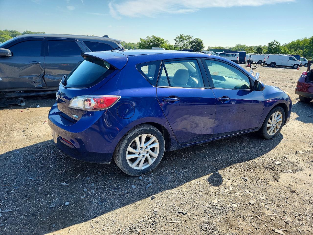 2012 Mazda 3 I Blue vin: JM1BL1L85C1544273