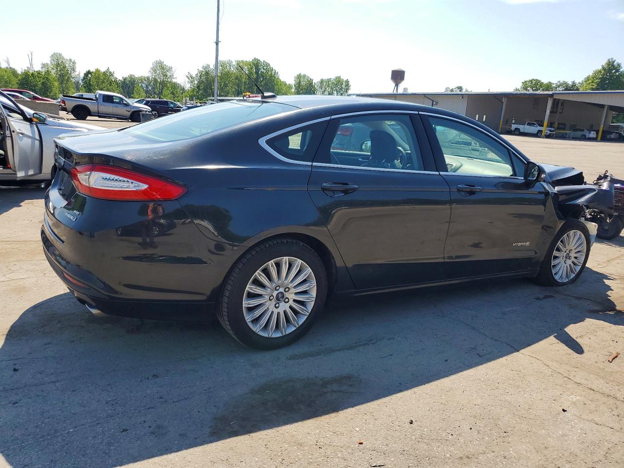 2014 Ford Fusion Se Hybrid Black vin: 3FA6P0LU4ER181248