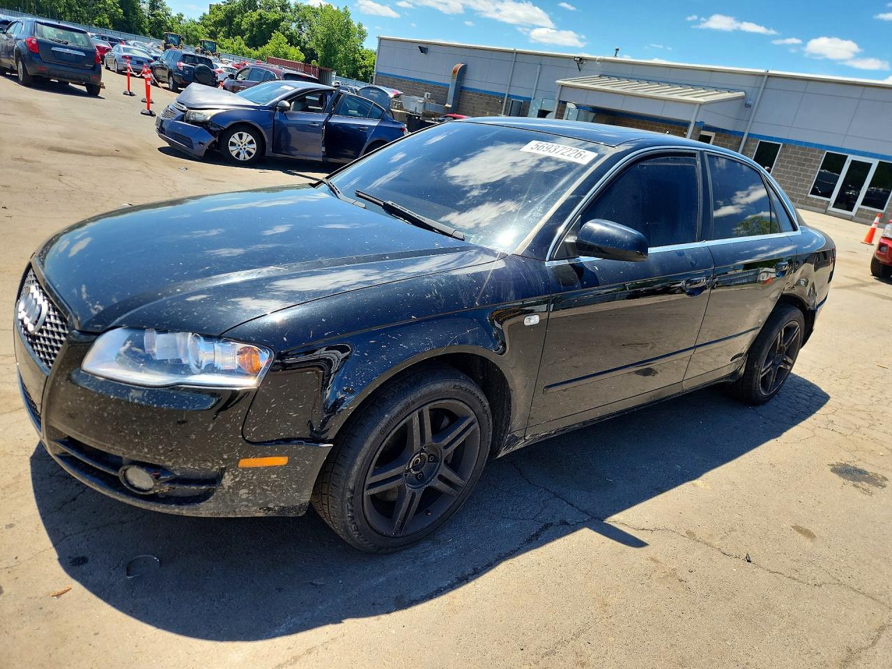 2007 Audi A4 2.0t Quattro Black vin: WAUDF78E67A271381
