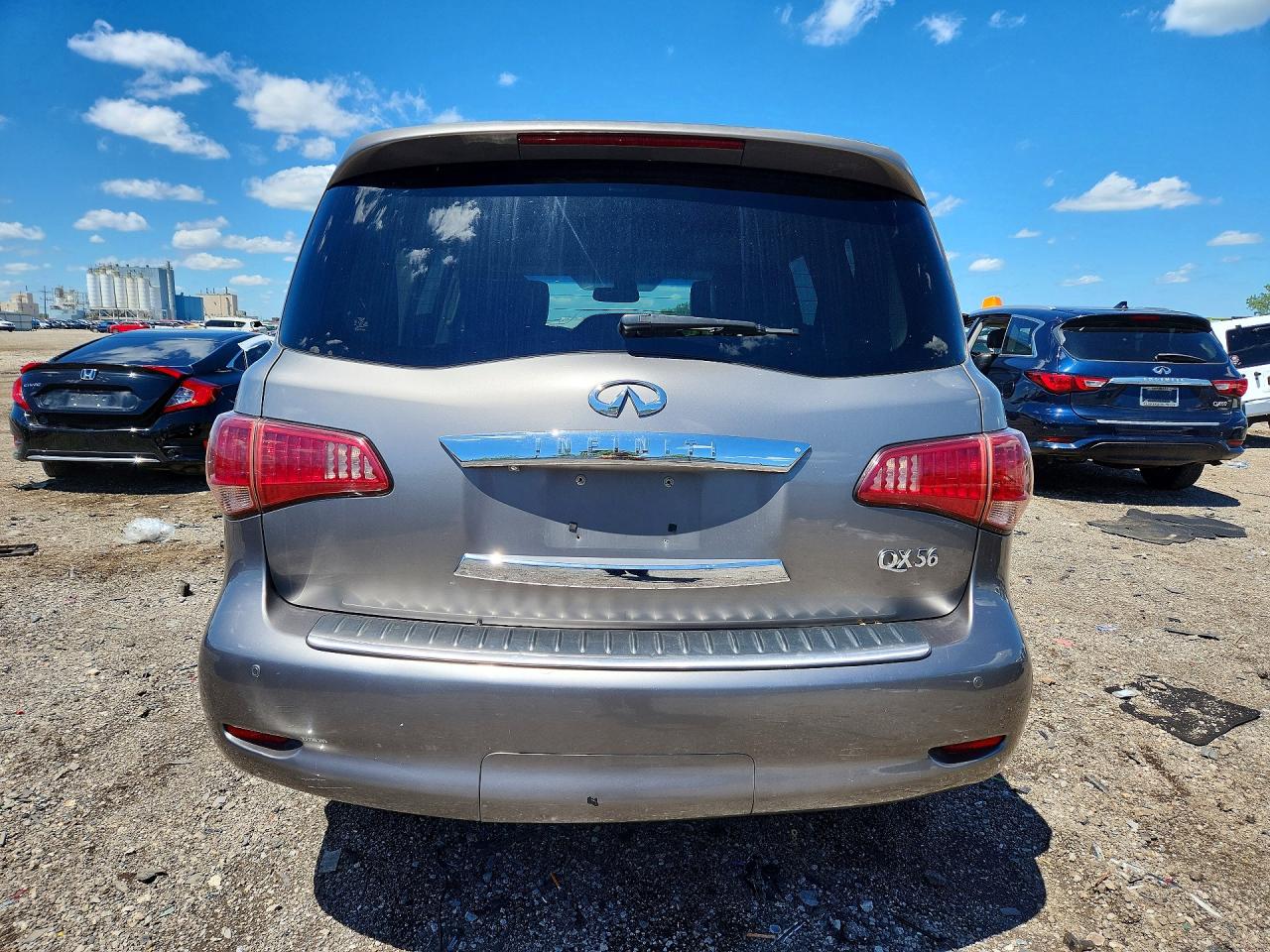2012 Infiniti Qx56 Base Gray vin: JN8AZ2NC2C9317534