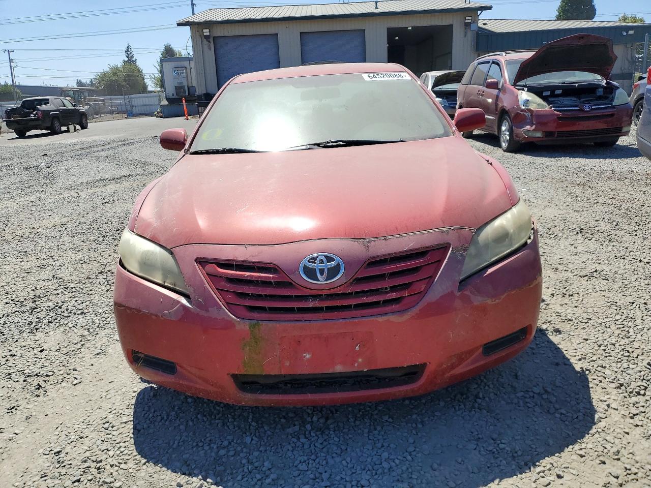 2007 Toyota Camry Le Red vin: 4T1BE46K37U139354