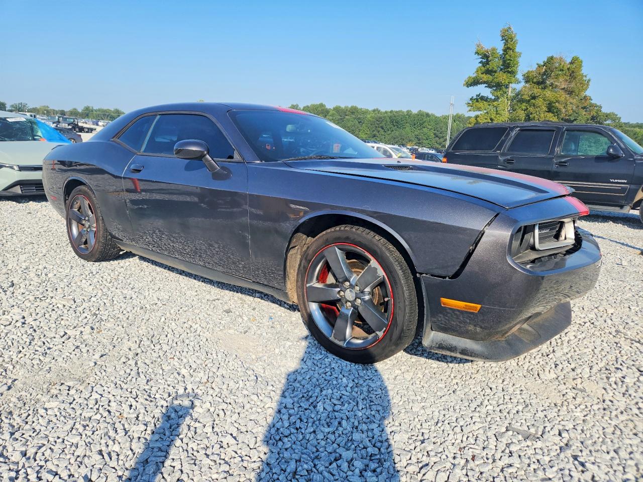 2014 Dodge Challenger Sxt Gray vin: 2C3CDYAGXEH142584