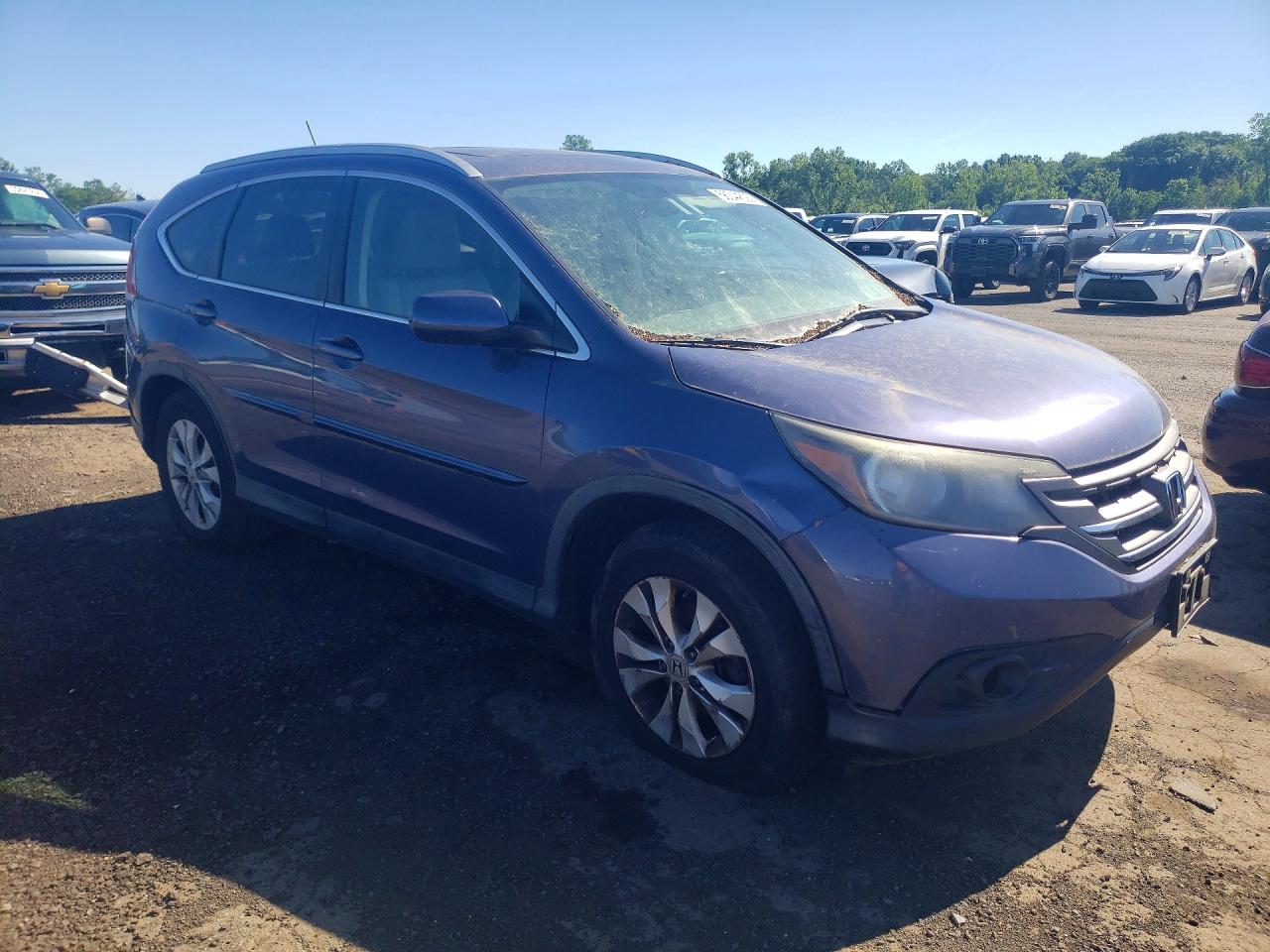 2013 Honda Cr-v Exl Синий vin: 2HKRM4H73DH634710