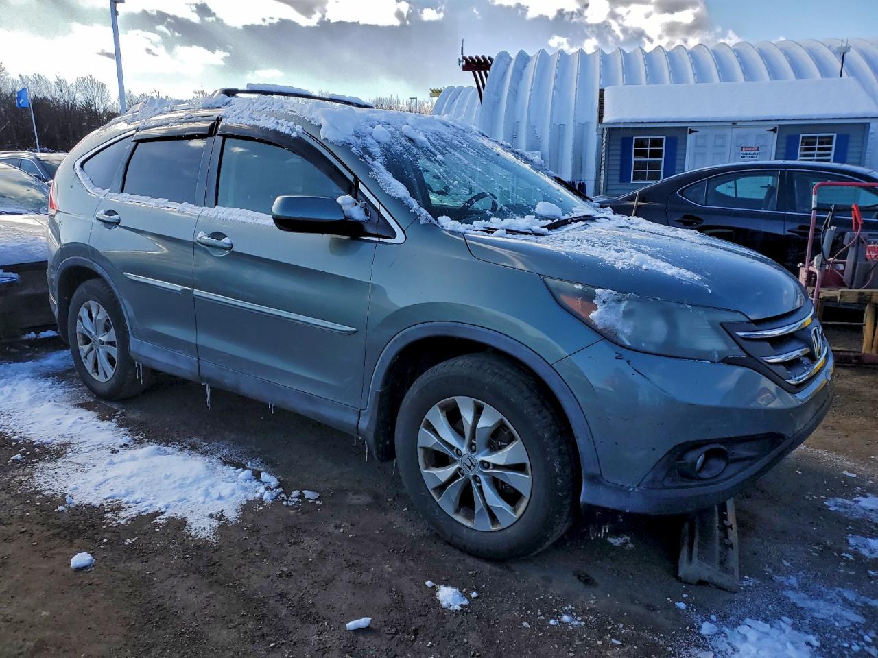 2012 Honda Cr-v Exl Green vin: JHLRM4H74CC013828