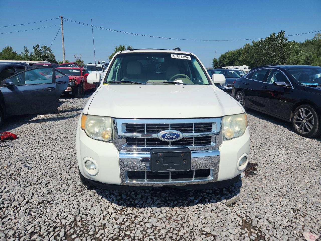 2010 Ford Escape Limited White vin: 1FMCU9EG1AKA68675